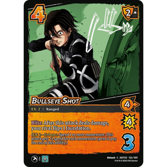 Bullseye Shot 125/189 AOT03 Universus Attack on Titan: Apocalypse Attack C