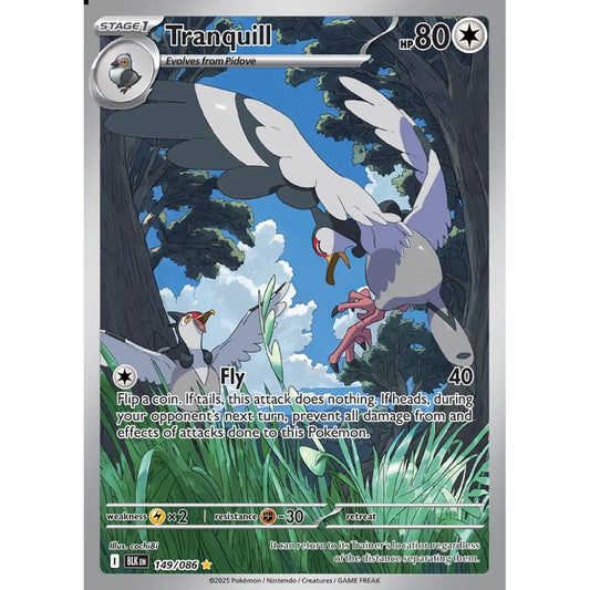 Tranquill Illustration Rare 149/086 Pokemon Card Game Black Bolt