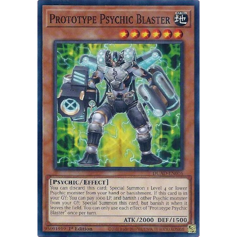 Prototype Psychic Blaster DUAD-EN016 Common Yu-Gi-Oh Duelist's Advance
