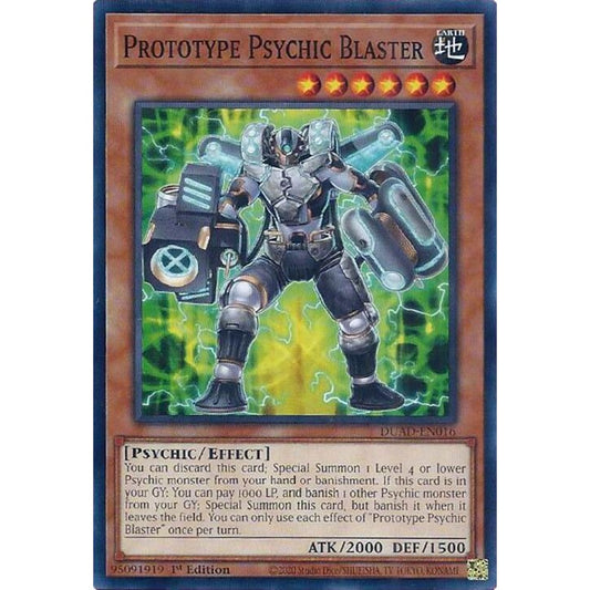 Prototype Psychic Blaster DUAD-EN016 Common Yu-Gi-Oh Duelist's Advance