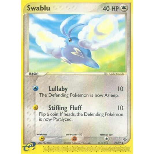 Swablu Common 75/97 Pokemon Card Game EX Dragon