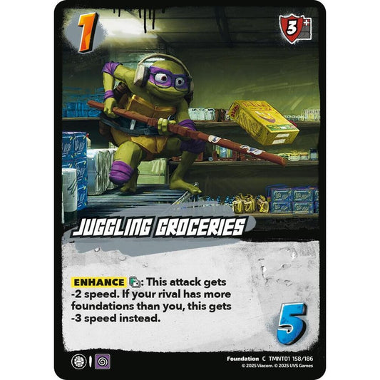 Juggling Groceries 158/186 TMNT01 Universus Teenage Mutant Ninja Turtles Foundation C