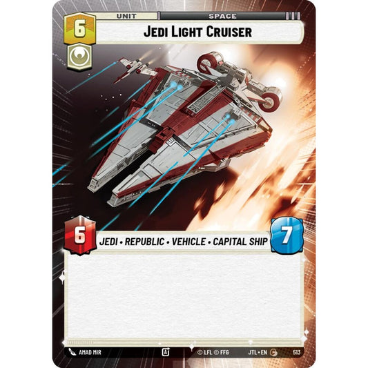 Jedi Light Cruiser, C, JTL 513) Hyperspace, Star Wars Unlimited