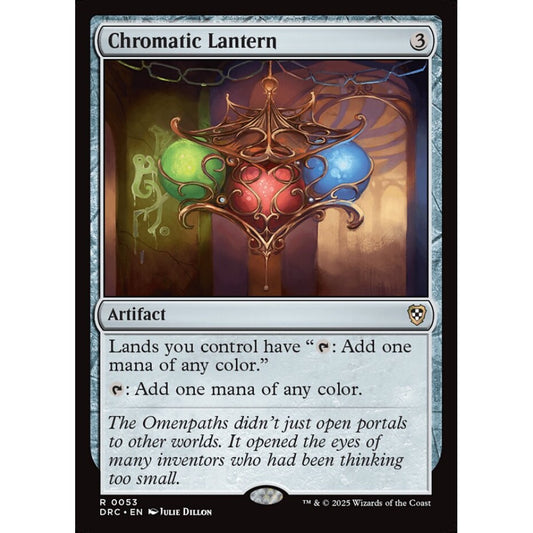 Chromatic Lantern, 53, rare, Magic: The Gathering, Aetherdrift Commander