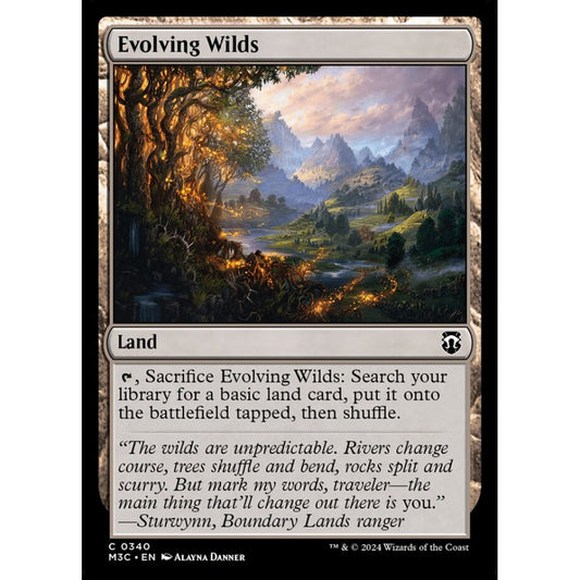 Evolving Wilds, 340, common, Magic: The Gathering, Modern Horizons 3
