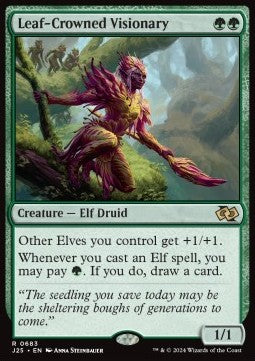 Leaf-Crowned Visionary - Foundations Jumpstart (Rare) [J25-683]