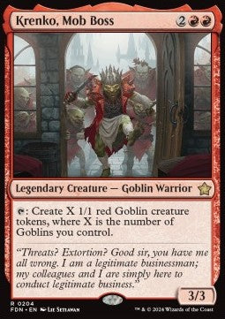 Krenko, Mob Boss - Magic: The Gathering Foundations (Rare) [FDN-204]