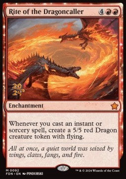 Rite of the Dragoncaller - Magic: The Gathering Foundations: Promos (Mythic) [PFDN-92]
