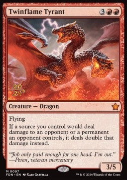 Twinflame Tyrant - Magic: The Gathering Foundations: Promos (Mythic) [PFDN-97]