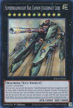 Superdreadnought Rail Cannon Juggernaut Liebe (V.1 - Super Rare) - Quarter Century Bonanza (Super Rare) [RA03-041]