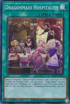 Dragonmaid Hospitality (V.1 - Super Rare) - Quarter Century Bonanza (Super Rare) [RA03-068]