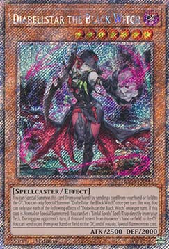 Diabellstar the Black Witch (V.4 - Platinum Secret Rare) - Quarter Century Bonanza (Platinum Secret Rare) [RA03-032]