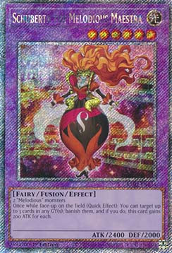 Schuberta the Melodious Maestra (V.4 - Platinum Secret Rare) - Quarter Century Bonanza (Platinum Secret Rare) [RA03-034]