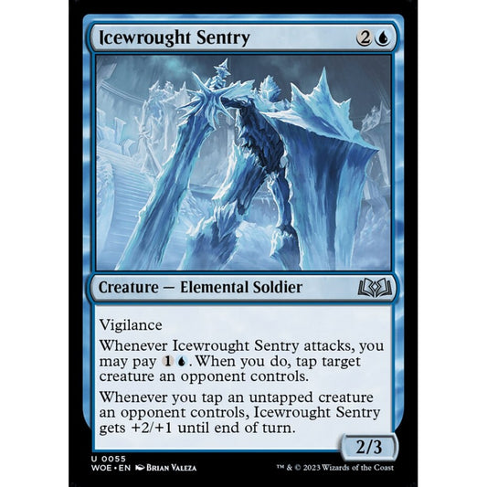 Icewrought Sentry, uncommon, 55, Magic the Gathering, Wilds of Eldraine
