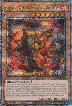 Blaster, Dragon Ruler of Infernos (V.5 - Quarter Century Secret Rare) - Quarter Century Bonanza (Quarter Century Secret Rare) [RA03-010]
