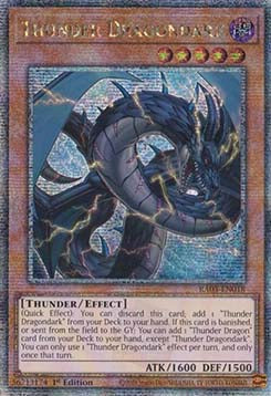 Thunder Dragondark (V.5 - Quarter Century Secret Rare) - Quarter Century Bonanza (Quarter Century Secret Rare) [RA03-018]