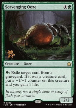 Scavenging Ooze (V.1) - Magic: The Gathering Foundations: Promos (Rare) [PFDN-232]