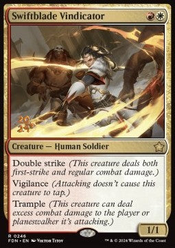 Swiftblade Vindicator (V.1) - Magic: The Gathering Foundations: Promos (Rare) [PFDN-246]