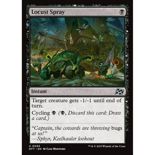 Locust Spray, 95, uncommon, Magic: The Gathering, Aetherdrift