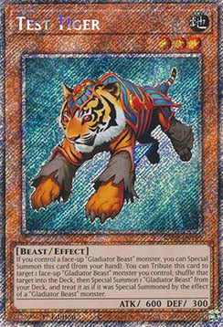 Test Tiger (V.1 - Platinum Secret Rare) - Quarter Century Bonanza (Platinum Secret Rare) [RA03-189]