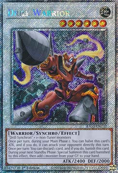 Drill Warrior (V.1 - Platinum Secret Rare) - Quarter Century Bonanza (Platinum Secret Rare) [RA03-232]