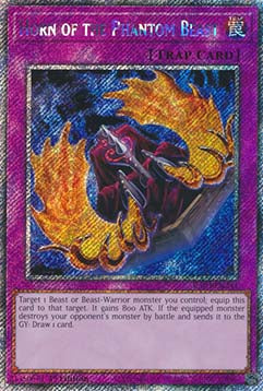 Horn of the Phantom Beast (V.1 - Platinum Secret Rare) - Quarter Century Bonanza (Platinum Secret Rare) [RA03-241]