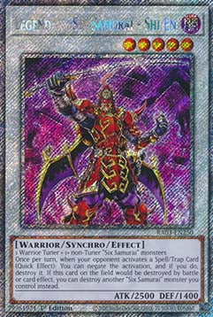 Legendary Six Samurai - Shi En (V.1 - Platinum Secret Rare) - Quarter Century Bonanza (Platinum Secret Rare) [RA03-250]
