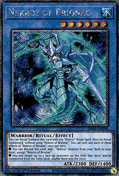 Nekroz of Brionac (V.1 - Platinum Secret Rare) - Quarter Century Bonanza (Platinum Secret Rare) [RA03-260]