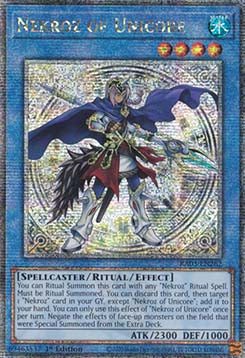Nekroz of Unicore (V.1 - Platinum Secret Rare) - Quarter Century Bonanza (Platinum Secret Rare) [RA03-262]