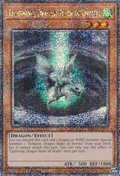 Lightning, Dragon Ruler of Drafts (V.2 - Quarter Century Secret Rare) - Quarter Century Bonanza (Quarter Century Secret Rare) [RA03-257]