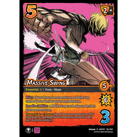 Massive Swing, 78/297, R, UniVersus, Attack on Titan: Battle for Humanity