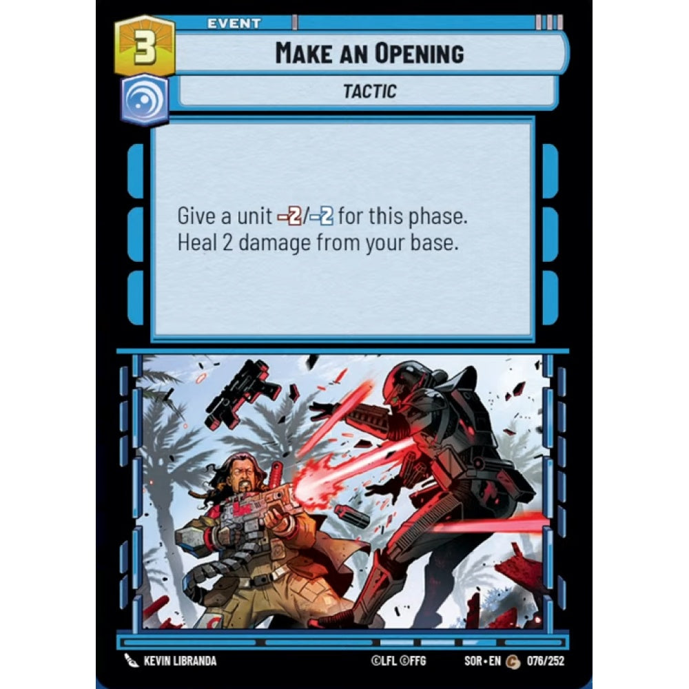 Make an Opening, 76, C, Star Wars Unlimited, Sparks Of Rebellion