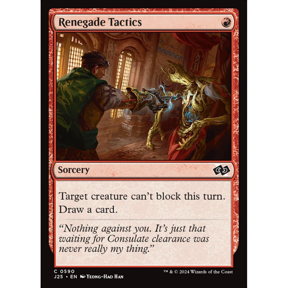 Renegade Tactics, 590, common, Magic: The Gathering, Foundations Jumpstart