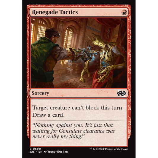 Renegade Tactics, 590, common, Magic: The Gathering, Foundations Jumpstart