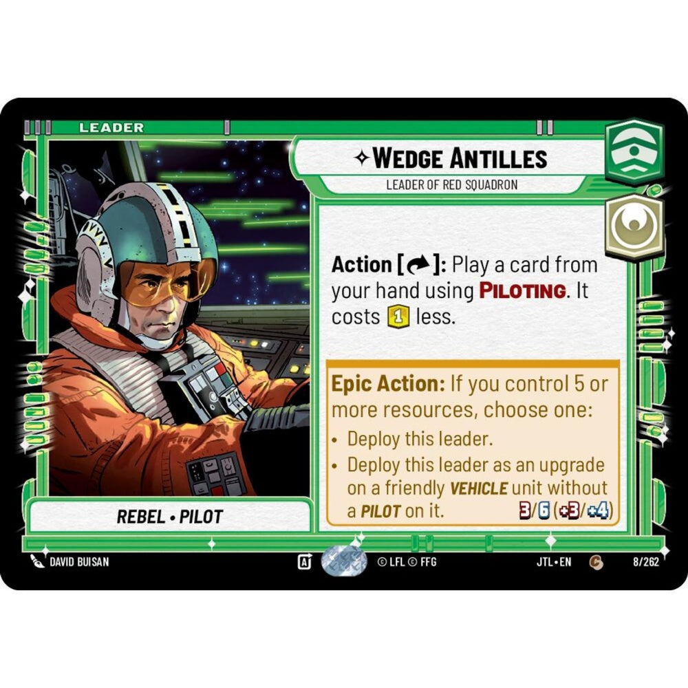 Wedge Antilles, C, JTL 008), Star Wars Unlimited