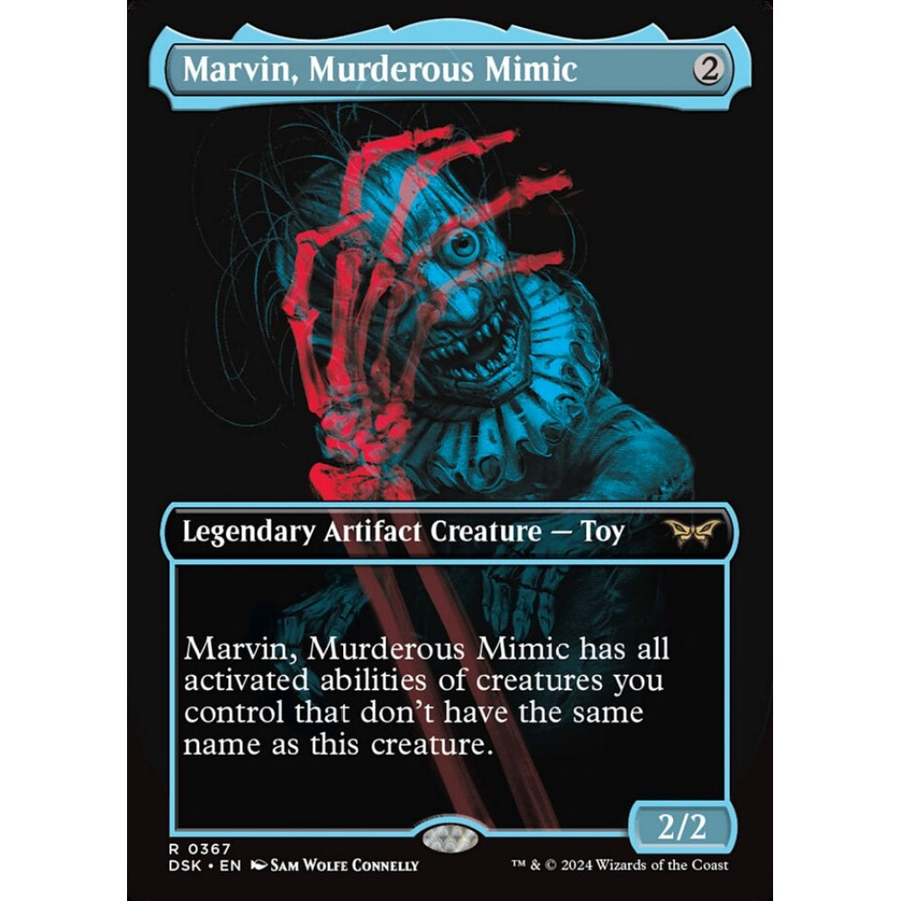 Marvin, Murderous Mimic, 367, rare, Magic: The Gathering, Duskmourn: House of Horror