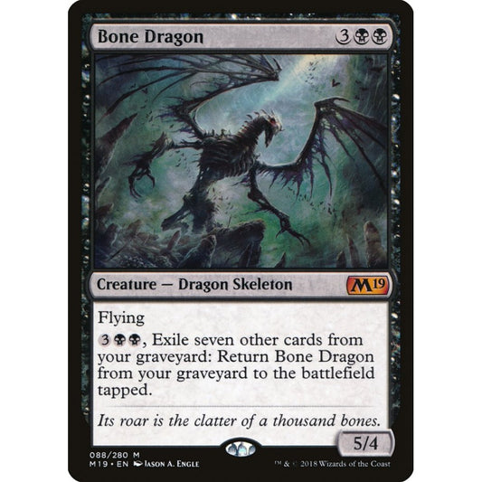 Bone Dragon mythic 88 Magic the Gathering Core Set 2019