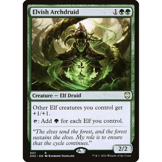 Elvish Archdruid rare 57 Magic the Gathering Kaldheim Commander