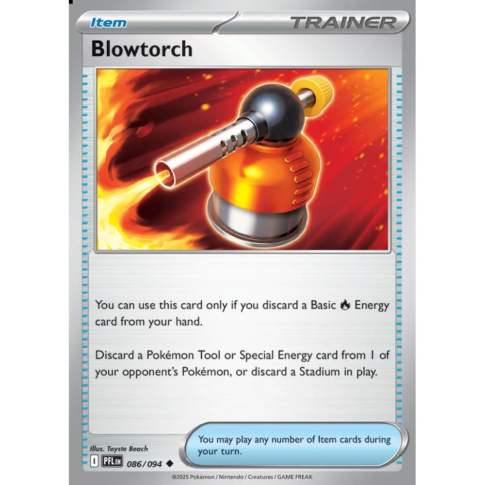 Blowtorch Uncommon 086/094 Pokemon Card Game Phantasmal Flames
