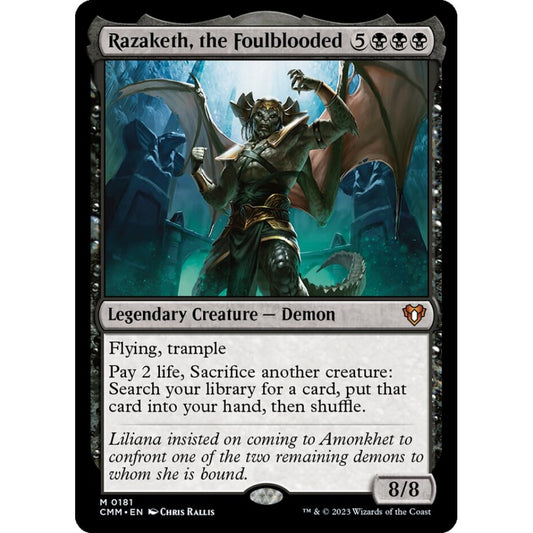 Razaketh, the Foulblooded mythic 181 Magic the Gathering Commander Masters