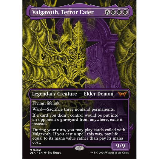 Valgavoth, Terror Eater, 352, mythic, Magic: The Gathering, Duskmourn: House of Horror