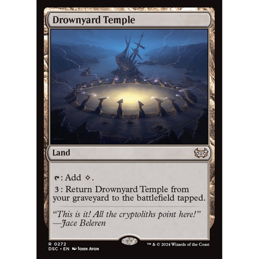 Drownyard Temple, 272, rare, Magic: The Gathering, Duskmourn: House of Horror