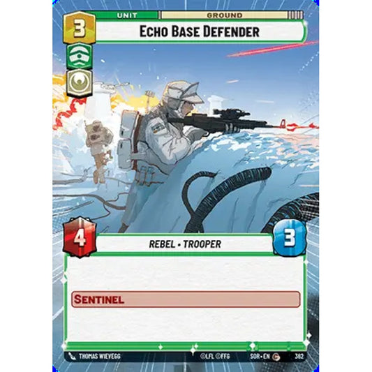 Echo Base Defender, 362, C, Star Wars Unlimited, Sparks Of Rebellion