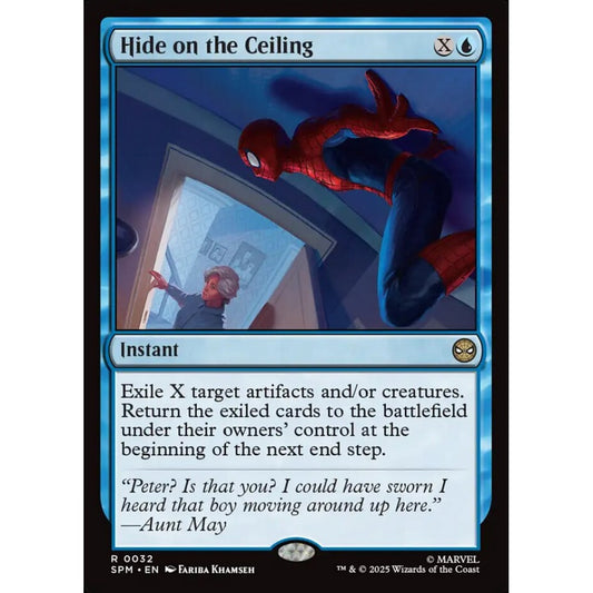 Hide on the Ceiling rare 32 Magic the Gathering Marvel's Spider-Man