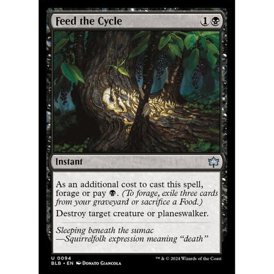 Feed the Cycle, 94, uncommon, Magic: The Gathering, Bloomburrow