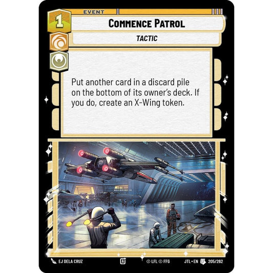Commence Patrol, U, JTL 205), Star Wars Unlimited