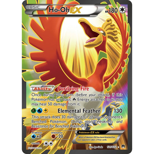 Ho-Oh-EX Rare Ultra 121/122 Pokemon Card Game BREAKpoint
