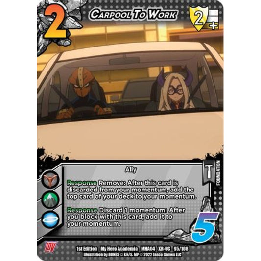 Carpool To Work, 095/108, XR-UC, UniVersus, MHA04 League of Villains