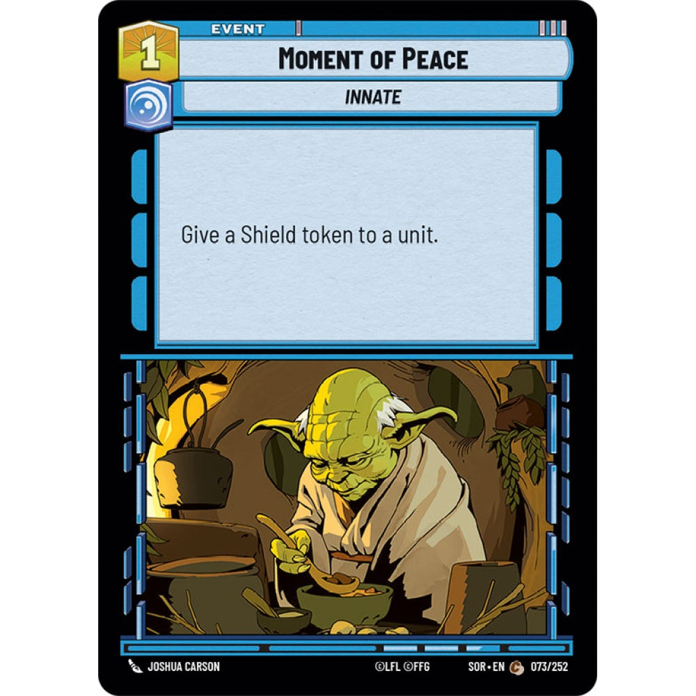 Moment of Peace, 73, C, Star Wars Unlimited, Sparks Of Rebellion