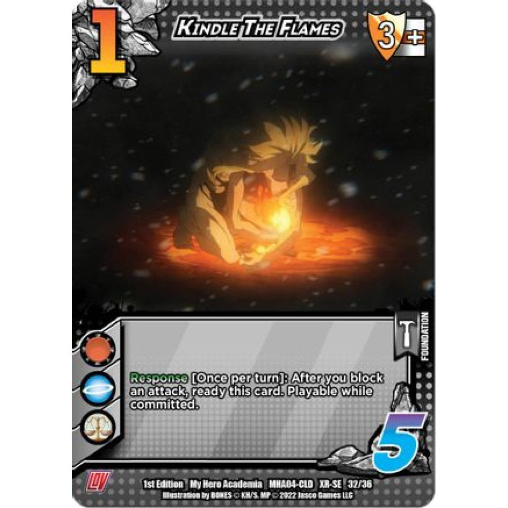 Kindle the Flames, 32/36, XR-SE, UniVersus, MHA04 League of Villains